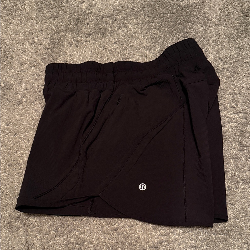 lululemon athletica Women's Black Track That Shorts 5" Inseam